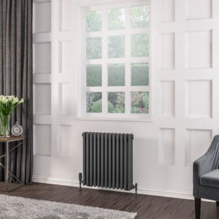 Eastbrook Rivassa 3 Column Radiator - Matt Anthracite - Image 4