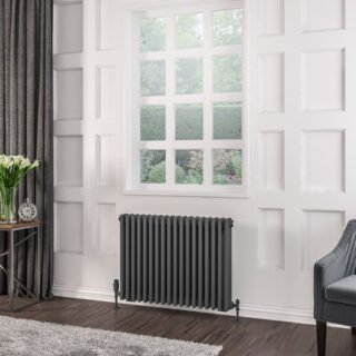 Eastbrook Rivassa 3 Column Radiator - Matt Anthracite - Image 5