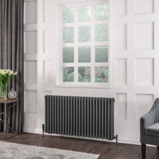 Eastbrook Rivassa 3 Column Radiator - Matt Anthracite - Image 6