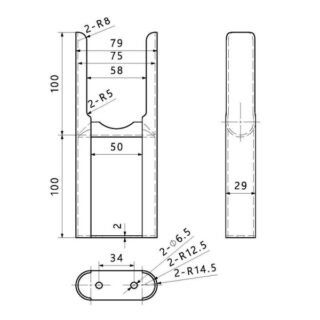 Eastbrook Rivassa 2 Column Radiator Feet - Image 2