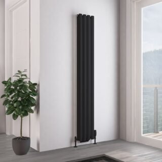 Eastbrook Tunstall Double Designer Radiator - Matt Black - Image 9
