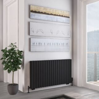 Eastbrook Tunstall Double Designer Radiator - Matt Black - Image 8