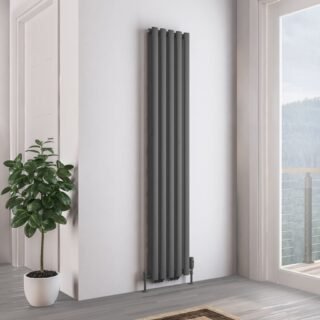Eastbrook Tunstall Double Designer Radiator - Matt Anthracite - Image 5
