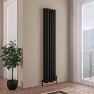 Eastbrook Tunstall Double Designer Radiator - Matt Black - Image 10