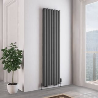 Eastbrook Tunstall Double Designer Radiator - Matt Anthracite - Image 6