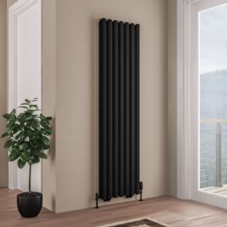 Eastbrook Tunstall Double Designer Radiator - Matt Black - Image 12