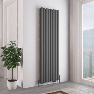 Eastbrook Tunstall Double Designer Radiator - Matt Anthracite - Image 7