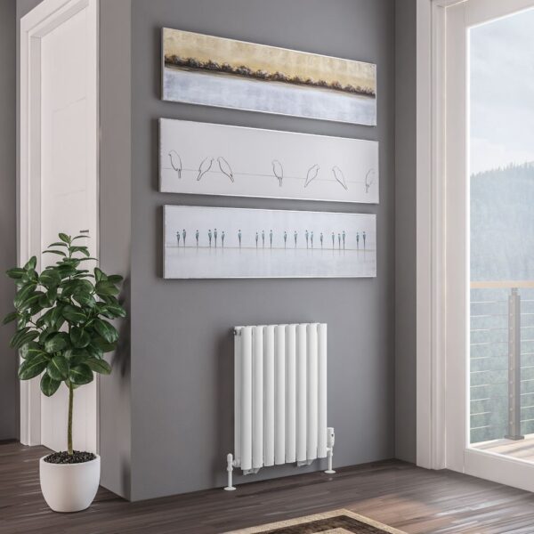 Eastbrook Tunstall Double Designer Radiator - Matt White - Image 2