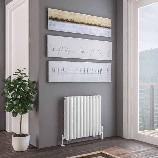 Eastbrook Tunstall Double Designer Radiator - Matt White - Image 3