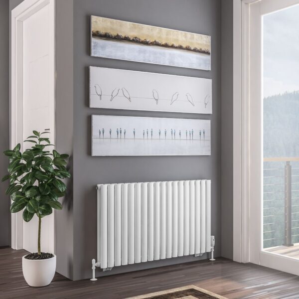 Eastbrook Tunstall Double Designer Radiator - Matt White - Image 4