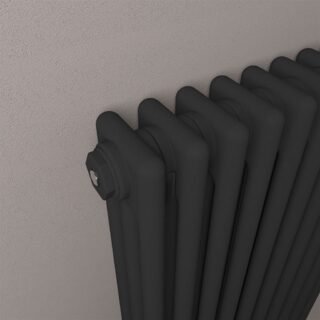 Eastbrook Rivassa 3 Column Radiator - Matt Black - Image 16
