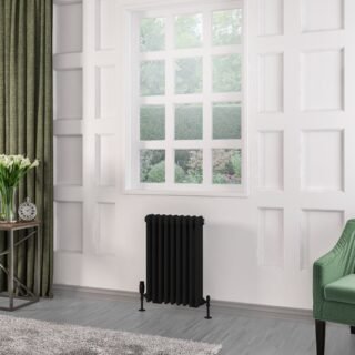 Eastbrook Rivassa 3 Column Radiator - Matt Black - Image 4