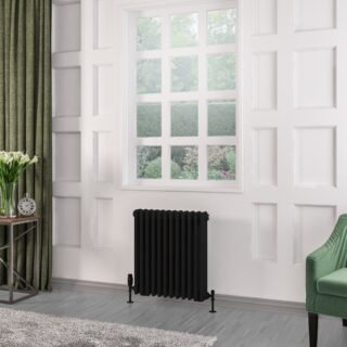 Eastbrook Rivassa 3 Column Radiator - Matt Black - Image 7