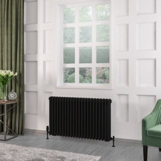 Eastbrook Rivassa 3 Column Radiator - Matt Black - Image 10