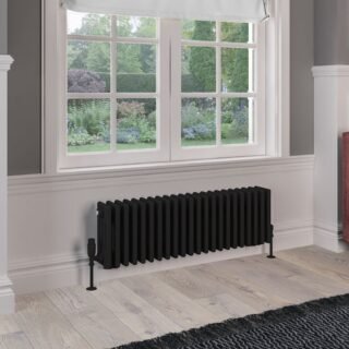Eastbrook Rivassa 4 Column Radiator - Matt Black - Image 2