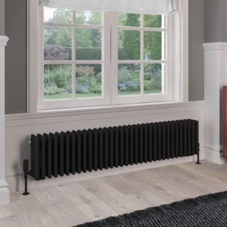 Eastbrook Rivassa 4 Column Radiator - Matt Black - Image 4