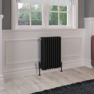Eastbrook Rivassa 4 Column Radiator - Matt Black - Image 5