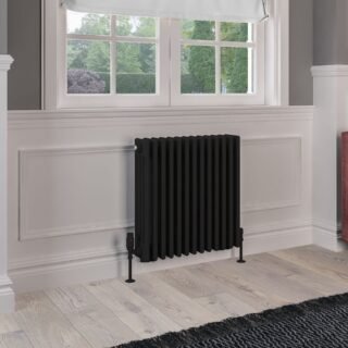 Eastbrook Rivassa 4 Column Radiator - Matt Black - Image 6