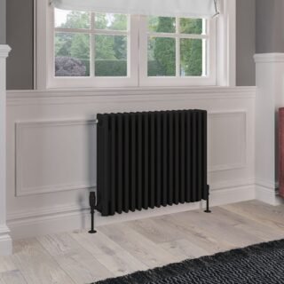 Eastbrook Rivassa 4 Column Radiator - Matt Black - Image 7