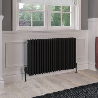 Eastbrook Rivassa 4 Column Radiator - Matt Black - Image 8
