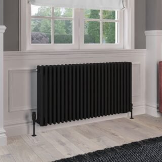 Eastbrook Rivassa 4 Column Radiator - Matt Black - Image 9