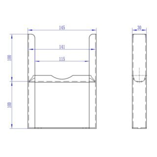 Eastbrook Rivassa 4 Column Radiator Feet Pair - Matt Black - Image 2