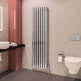 Eastbrook Tunstall Double Designer Radiator - Chrome - Image 3
