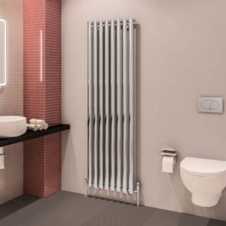 Eastbrook Tunstall Double Designer Radiator - Chrome - Image 4