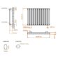 Eastbrook Tunstall Designer Radiator - Matt White - Image 10
