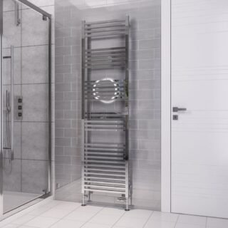 Eastbrook Tuscan Square Multirail Straight Heated Towel Rail - Chrome - Image 6