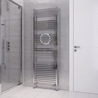 Eastbrook Tuscan Square Multirail Straight Heated Towel Rail - Chrome - Image 7