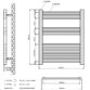 Eastbrook Rion Straight Heated Towel Rail - Chrome - Image 10