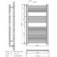 Eastbrook Rion Straight Heated Towel Rail - Chrome - Image 12