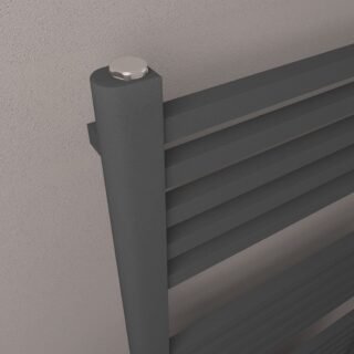 Eastbrook Rion Straight Heated Towel Rail - Matt Anthracite - Image 8