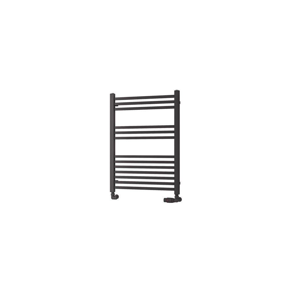 Eastbrook Rion Straight Heated Towel Rail – Matt Anthracite - 800mm x 600mm