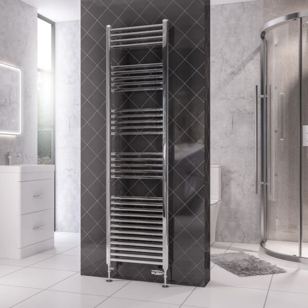 Eastbrook Rion Straight Heated Towel Rail - Chrome - Image 6