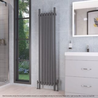 Eastbrook Lambourne Single Designer Radiator - Matt Anthracite - Image 8