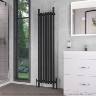 Eastbrook Lambourne Single Designer Radiator - Matt Black - Image 8