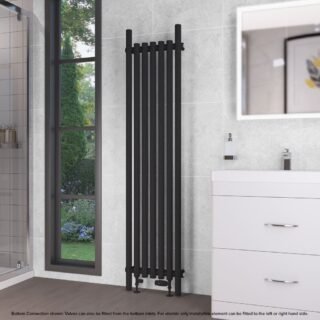 Eastbrook Lambourne Single Designer Radiator - Matt Black - Image 12