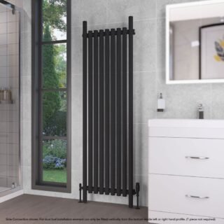 Eastbrook Lambourne Single Designer Radiator - Matt Black - Image 9