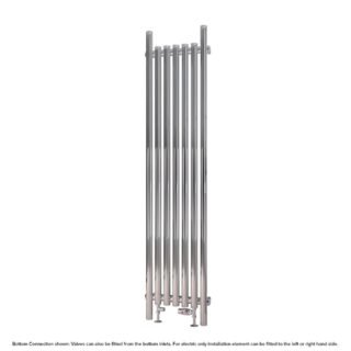 Eastbrook Lambourne Single Designer Radiator - Chrome - Image 2