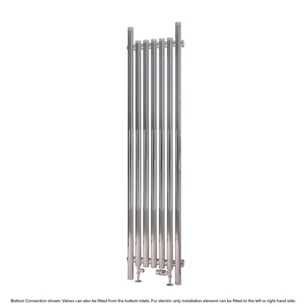 Eastbrook Lambourne Single Designer Radiator - Chrome - Image 2