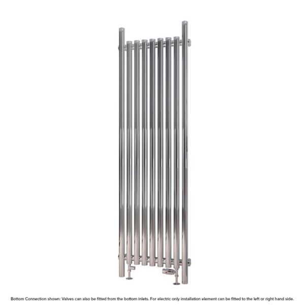 Eastbrook Lambourne Single Designer Radiator - Chrome - Image 3