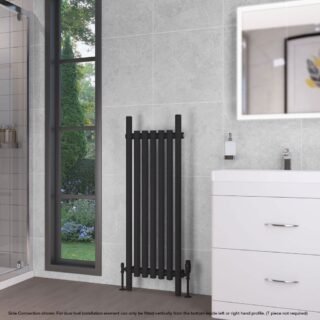 Eastbrook Lambourne Single Designer Radiator - Matt Black - Image 6