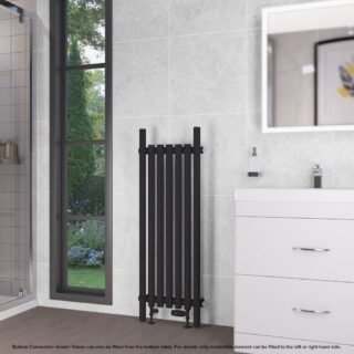 Eastbrook Lambourne Single Designer Radiator - Matt Black - Image 10
