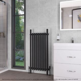 Eastbrook Lambourne Single Designer Radiator - Matt Black - Image 7