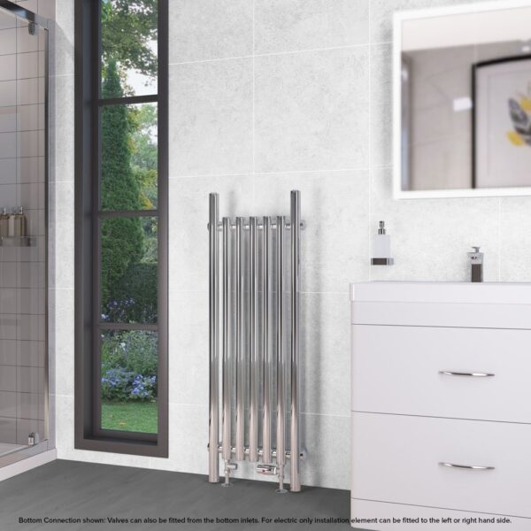 Eastbrook Lambourne Single Designer Radiator - Chrome - Image 12