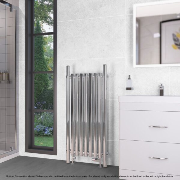 Eastbrook Lambourne Single Designer Radiator - Chrome - Image 13