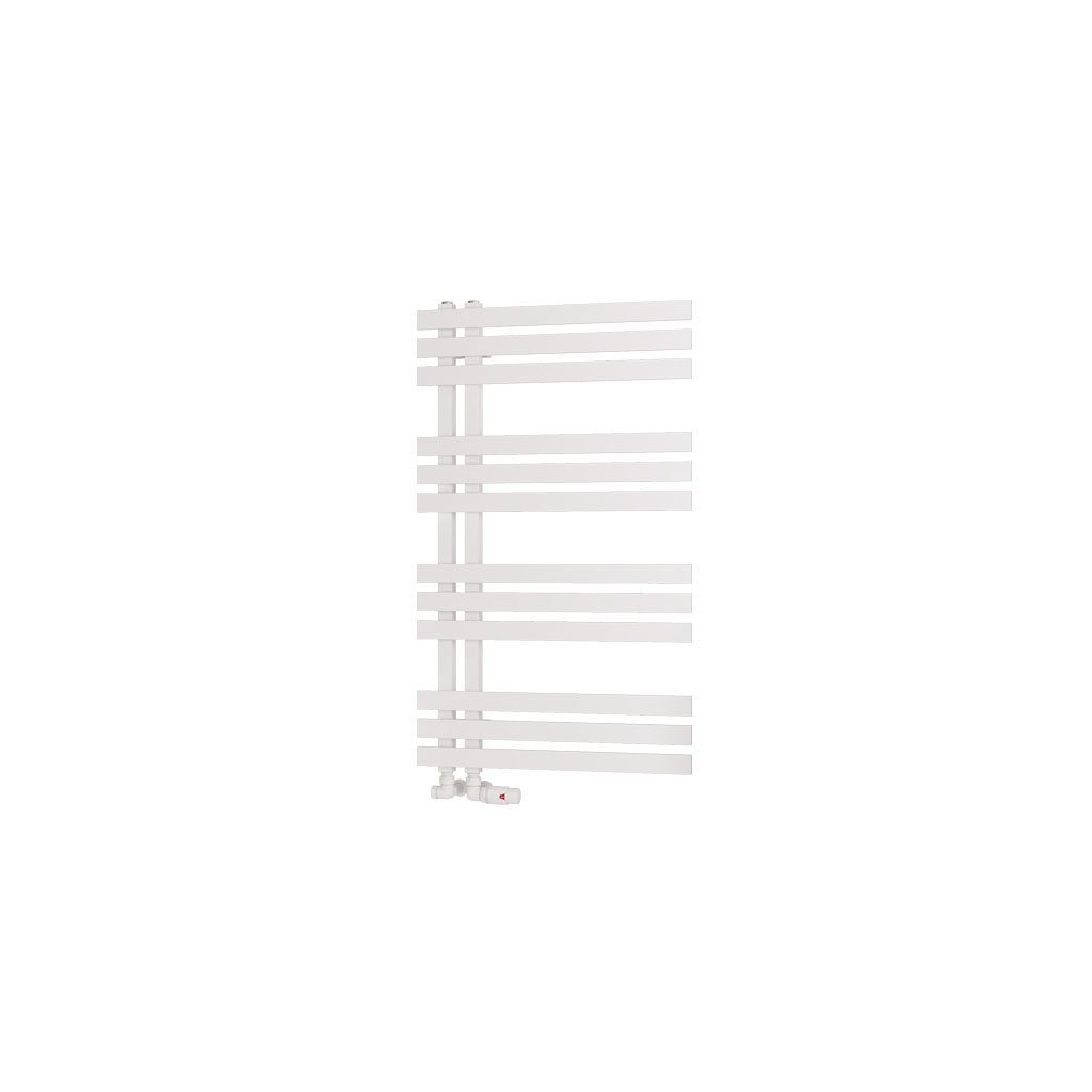 Eastbrook Hurley Straight Designer Heated Towel Rail – Matt White - 1000mm x 600mm