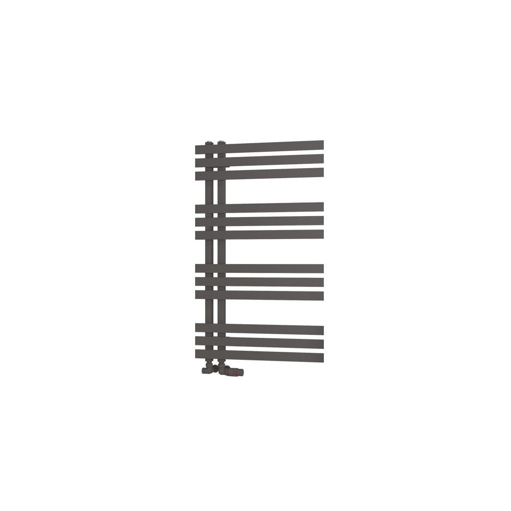 Eastbrook Hurley Straight Designer Heated Towel Rail – Matt Anthracite - 1000mm x 600mm